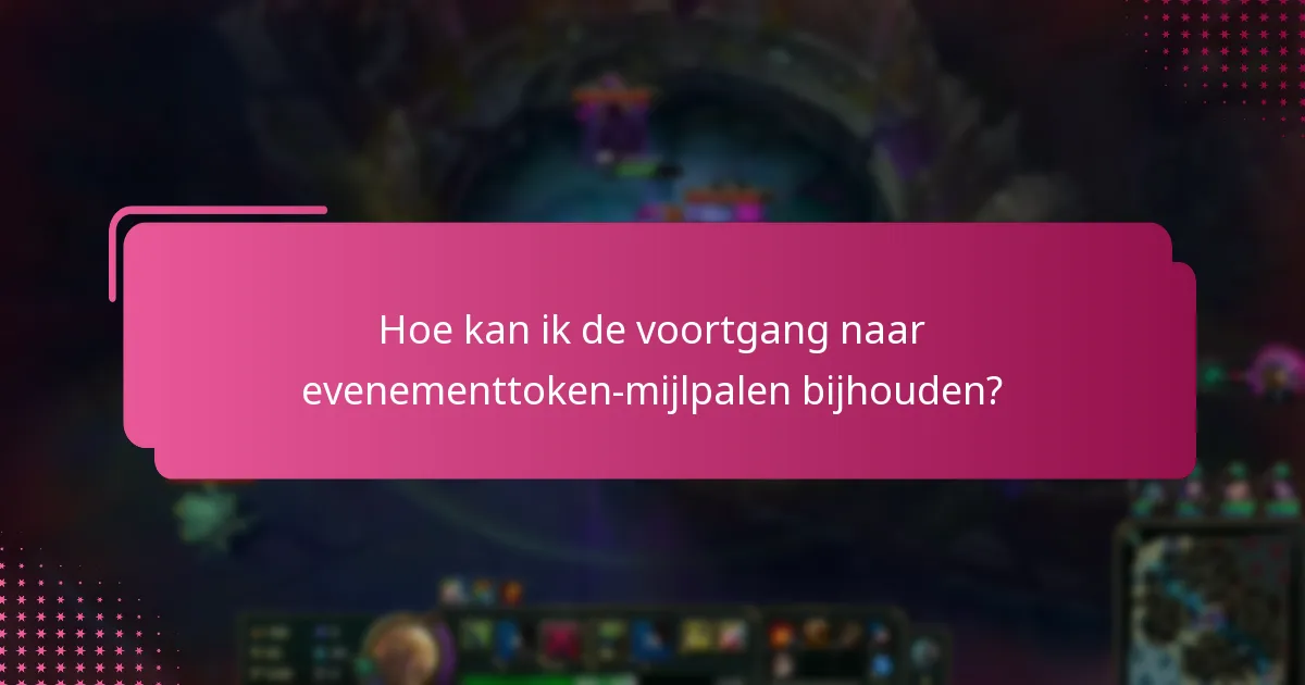 Wat zijn de prestatievereisten voor evenementtoken-mijlpalen?