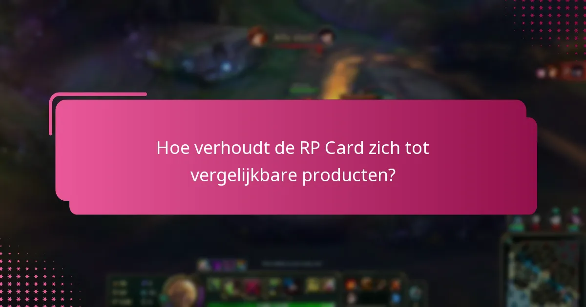 Wat zijn succesverhalen met betrekking tot de RP Card?