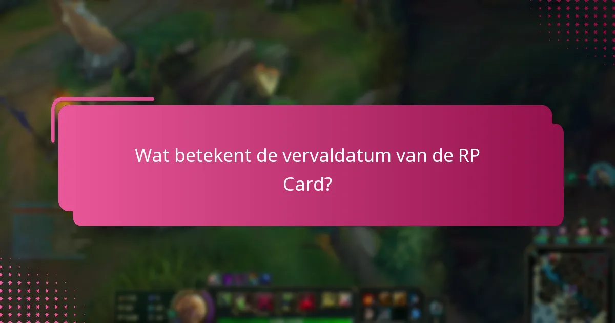 Wat zijn de vernieuwing opties voor RP Cards?