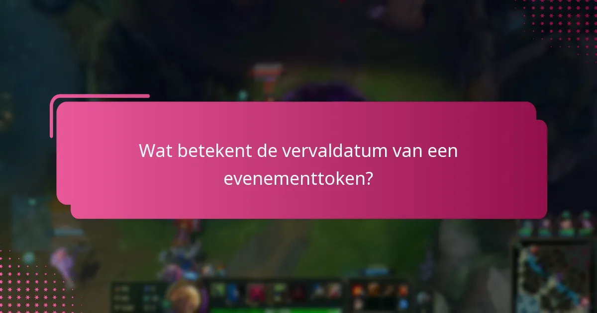 Wat zijn de opties voor het vernieuwen van verlopen evenementtokens?