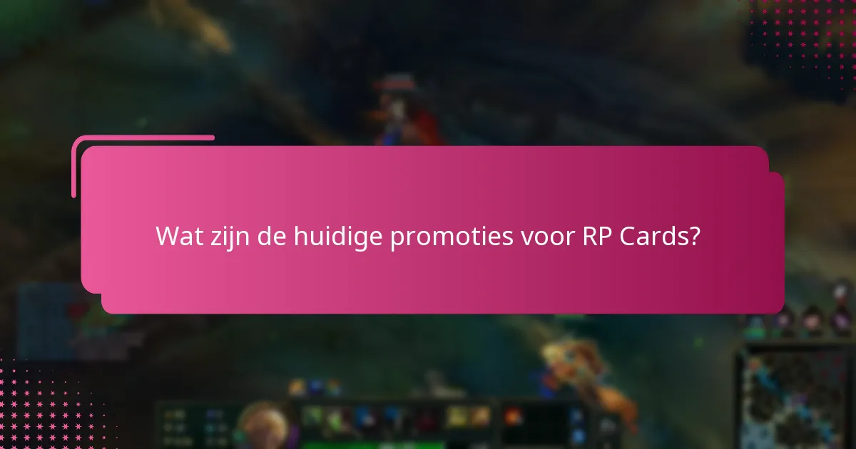 Welke RP Card-opties bieden de beste waarde?