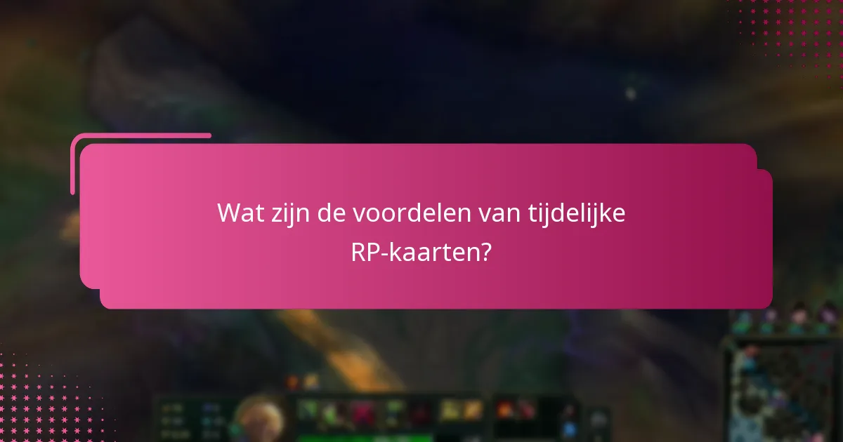 Welke speciale evenementen triggeren extra RP Card-promoties?