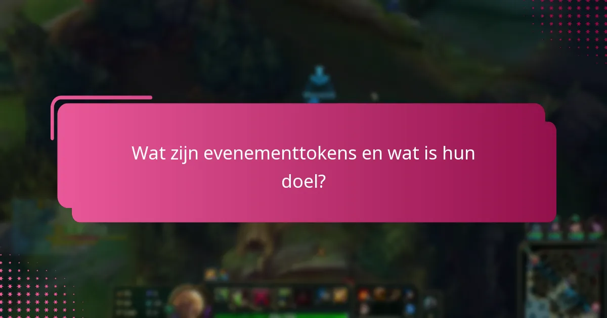 Welke tools kunnen helpen bij het beheren van evenementtokens?