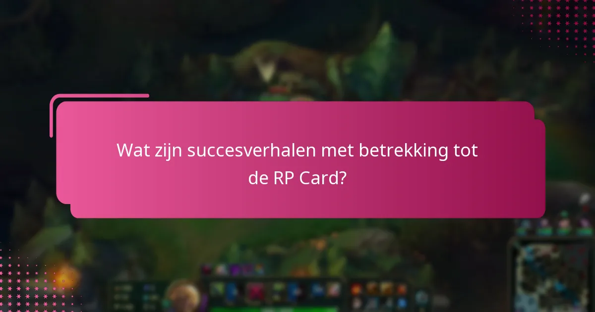 Hoe verhoudt de RP Card zich tot vergelijkbare producten?